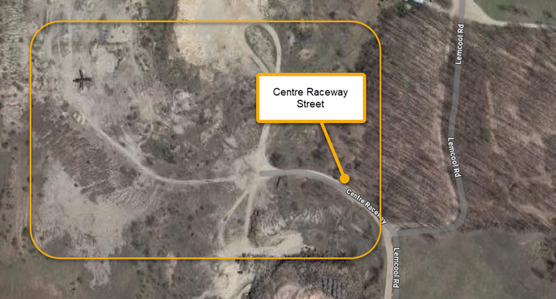 Center Raceway - Aerial Map Of Centre Raceway Street